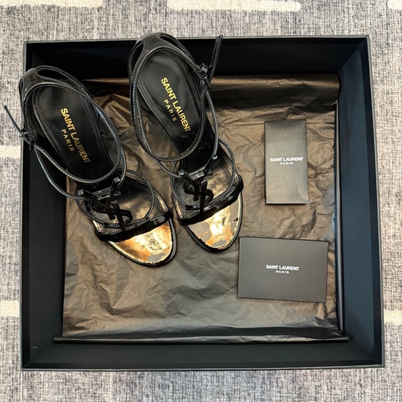 CASSANDRA SANDALS IN PATENT LEATHER BLACK - Picture 3 of 7